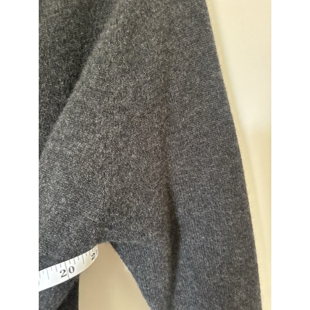 Quince Cashmere Sweater Small Boatneck Heather Charcoal Soft Womens - Picture 7 of 8